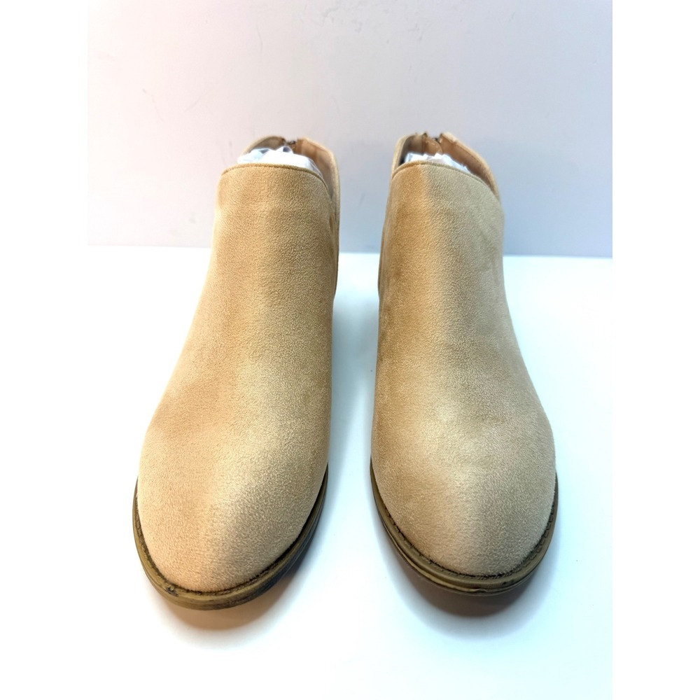 Journee Collection Women's Livvy Side Split Ankle Booties Tan Size 9 NWT/BOX - Picture 3 of 8
